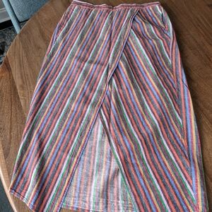Madewell Multicolor Striped Midi Skirt